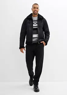 Genser med koftemønster, bonprix