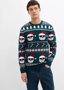 Genser med tradisjonelt mønster i resirkulert bomull, bonprix