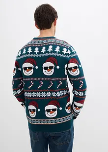 Genser med tradisjonelt mønster i resirkulert bomull, bonprix