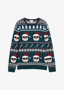 Genser med tradisjonelt mønster i resirkulert bomull, bonprix