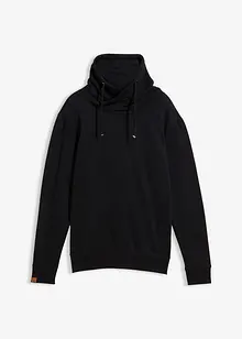 Sweatshirt med sjalkrage i ren økologisk bomull, bonprix