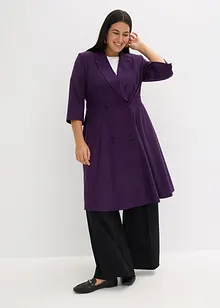 Blazerkjole med utskrådd skjørt, bonprix