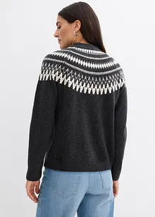 Cardigan med koftemønster, bonprix
