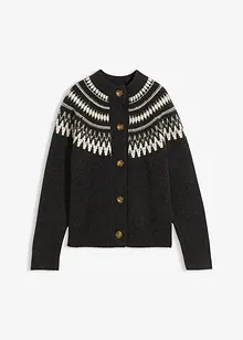 Cardigan med koftemønster, bonprix