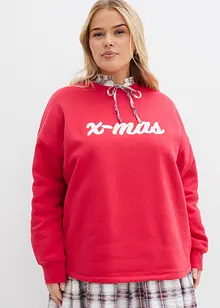 Oversized sweatshirt i bomullsmiks, bonprix