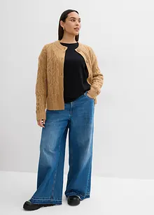 Langermet topp i 100% økologisk bomull, bonprix