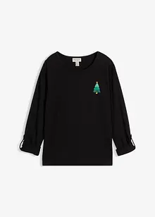 Langermet topp i 100% økologisk bomull, bonprix