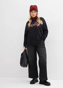 Langermet topp i 100% økologisk bomull, bonprix