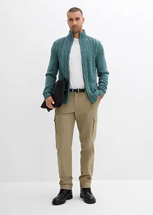 Kabelstrikket cardigan, bonprix