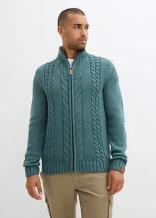 Kabelstrikket cardigan, bonprix