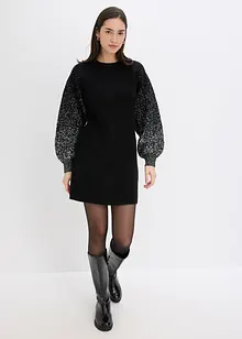 Strikkekjole med glittereffekt, bonprix