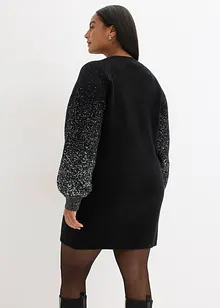 Strikkekjole med glittereffekt, bonprix