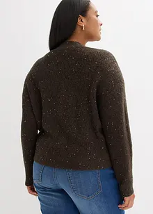 Cardigan med hullmønster, bonprix