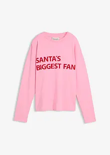 Oversized topp av bomull, bonprix