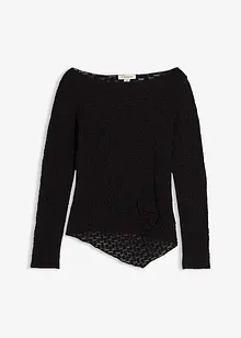 Langermet topp i blondemateriale, bonprix