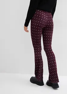 Bootcut-leggings i myk fløyel, bonprix