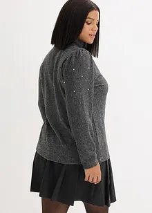 Fleecegenser i lett viskosemiks, bonprix