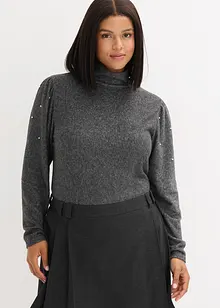 Fleecegenser i lett viskosemiks, bonprix