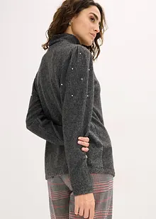 Fleecegenser i lett viskosemiks, bonprix