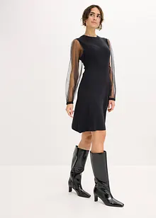 Strikkekjole av lett viskosemiks, bonprix