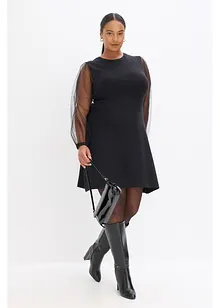 Strikkekjole av lett viskosemiks, bonprix