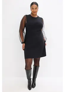 Strikkekjole av lett viskosemiks, bonprix