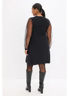 Strikkekjole av lett viskosemiks, bonprix