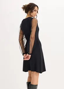 Strikkekjole av lett viskosemiks, bonprix