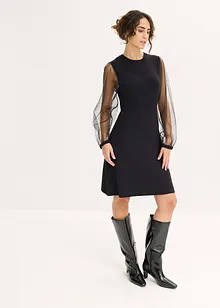 Strikkekjole av lett viskosemiks, bonprix