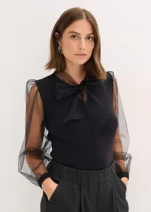 Genser i lett viskosemiks, bonprix