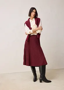 Strikket skjørt med merinoull, bonprix