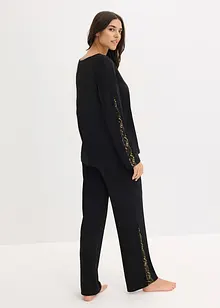 Pyjamas med fine, glitrende blonder, bonprix