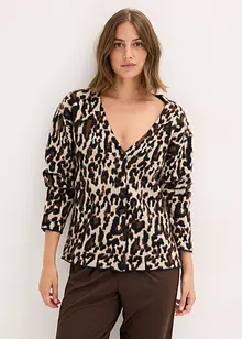 Jacquard strikkejakke, bonprix