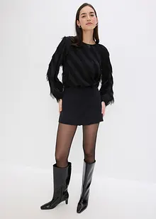 Bluse med frynser, bonprix