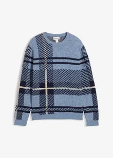 Genser med rutemønster, bonprix
