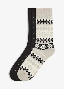 Termosokker med mykt frottéfôr (3-pack), bonprix