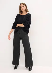 Genser med hullmønster, bonprix