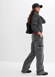 Troyer-genser av myk bomullsmiks, bonprix