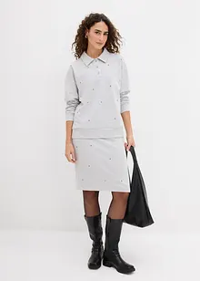 Sweatshirt med nagler, bonprix