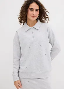 Sweatshirt med nagler, bonprix