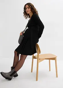 Strikket mammakjole i omslagsmodell, bonprix