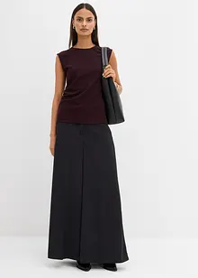 Topp av krepp med pyntespenne, bonprix