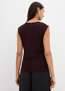 Topp av krepp med pyntespenne, bonprix