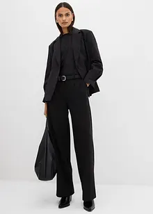 Bukse med legg i viskosemiks, bonprix