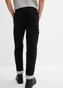 Relaxed Fit pull on-bukse i varmende materiale, Tapered, bonprix