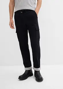 Relaxed Fit pull on-bukse i varmende materiale, Tapered, bonprix