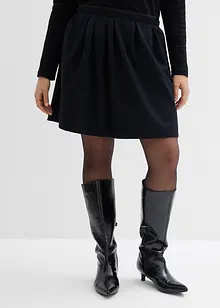 Sweatskjørt med legg av viskosemiks med glans, bonprix