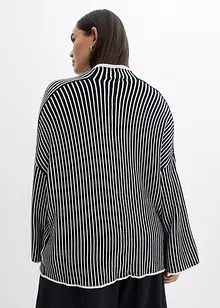 Genser i viskosemiks med halvhøy hals, bonprix