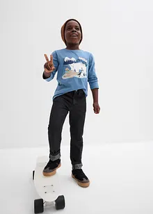 Langermet topp med økologisk bomull (3-pack), bonprix