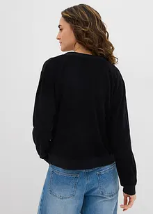Sweatshirt i myk frotté, bonprix